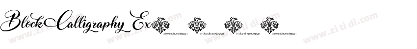 Block Calligraphy Ex字体转换